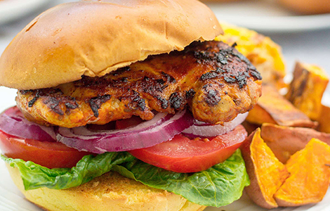 Grilled Peri Peri Chicken Burger